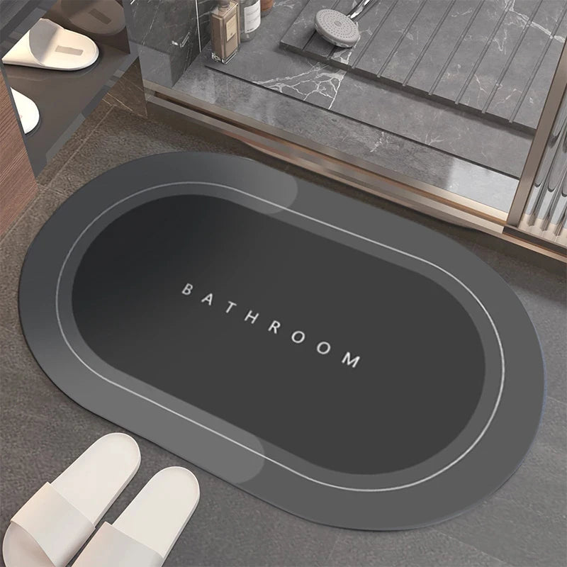 Super Koropal Absorbent Bath Mat Quick Drying Bathroom Rug Non-slip Entrance Doormat Nappa Skin Floor Mats Toilet Carpet Home Decor