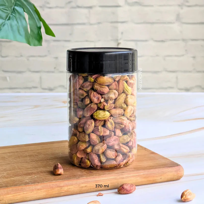 Round Plastic Jar - 370ml