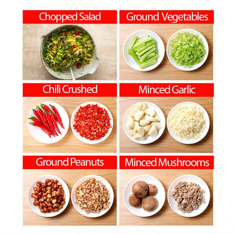 Manual Press Vegetable Chopper 2L