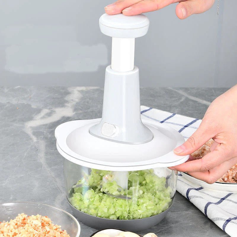 Manual Press Vegetable Chopper 2L