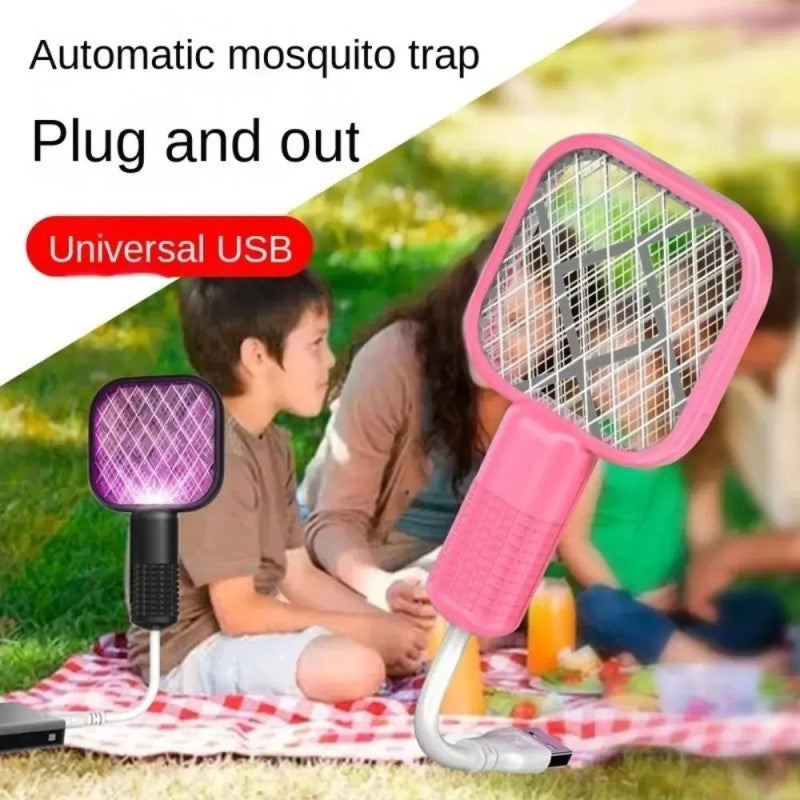 Electric Mosquito Racket USB Portable Fly Killer Racquet