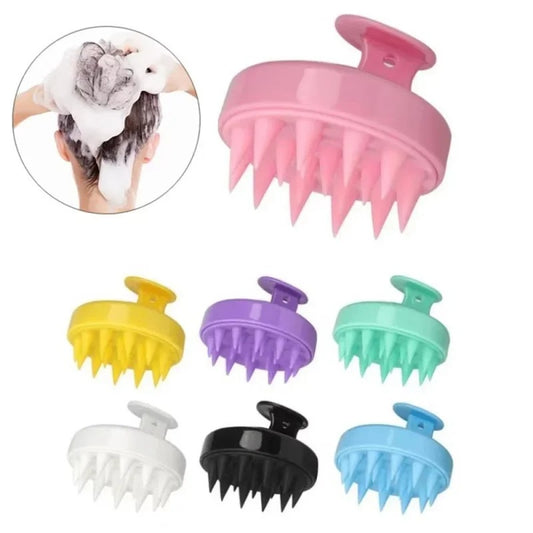 Silicone Shampoo Brush Clean The Scalp Thoroughly Scalp Massage Easy Foam Head Massage Brush Shampoo Brush Bath Comb Care Tool