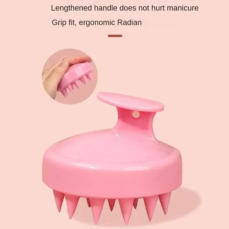 Silicone Shampoo Brush Clean The Scalp Thoroughly Scalp Massage Easy Foam Head Massage Brush Shampoo Brush Bath Comb Care Tool