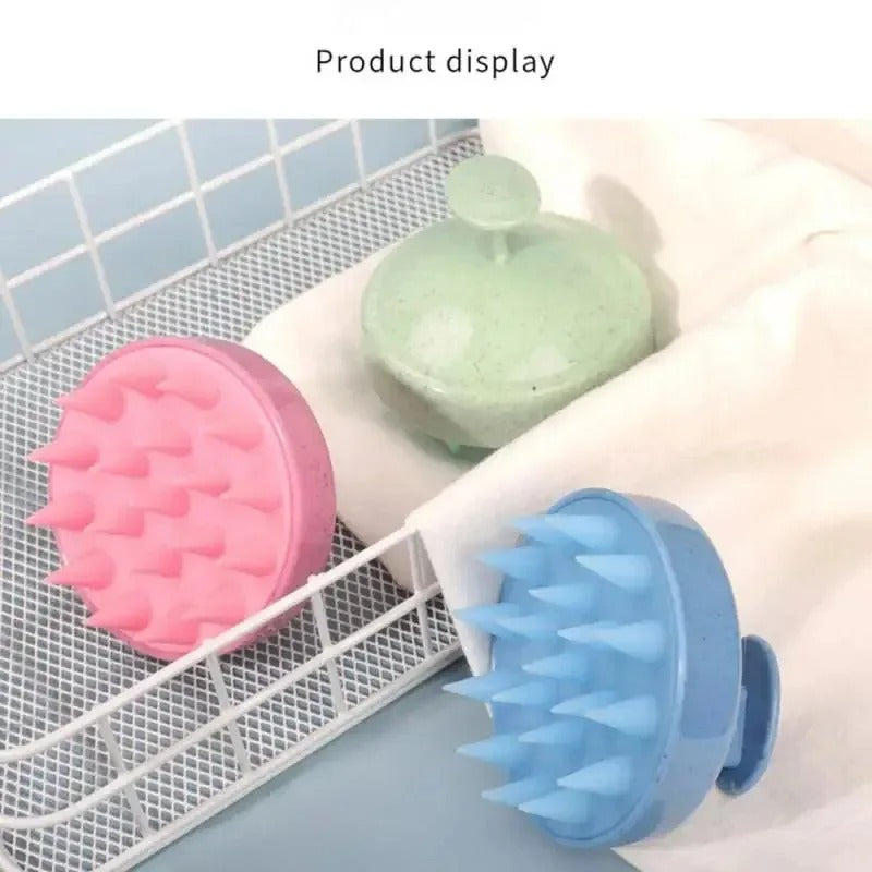 Silicone Shampoo Brush Clean The Scalp Thoroughly Scalp Massage Easy Foam Head Massage Brush Shampoo Brush Bath Comb Care Tool