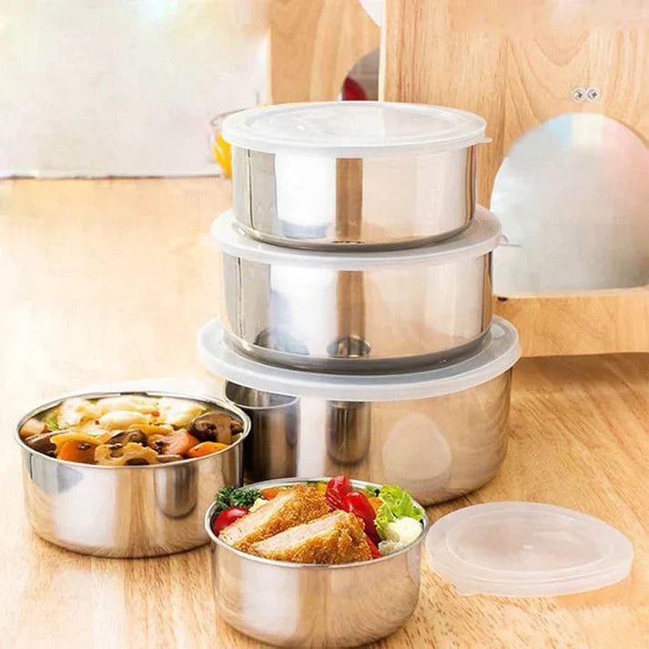Eco 5-Pcs Food Saver Bowls With Lids