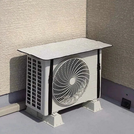 AC Outdoor Unit Heat Insulation and Dust Protector with Adjustable Rain Cover
