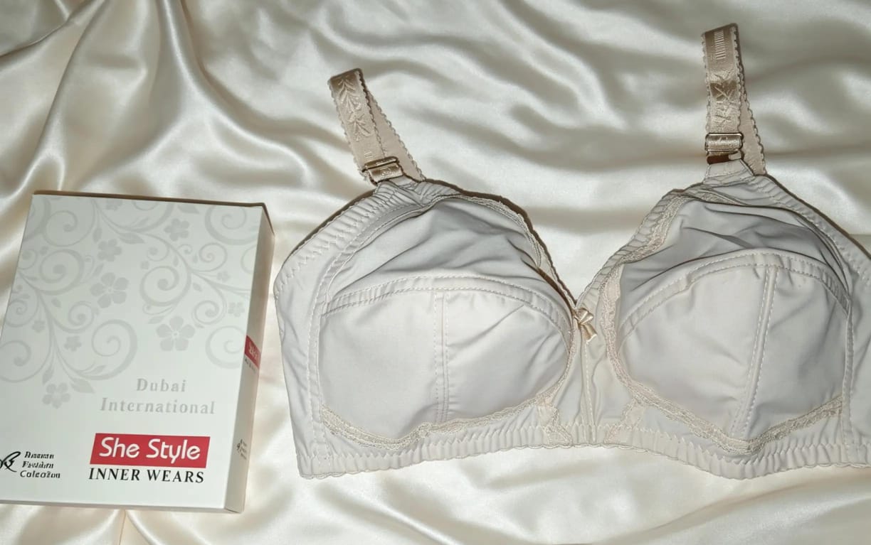 Gold Deluxe Cotton Full Coverage Non Padded Bra Box Packing Size Available 32 TO 42