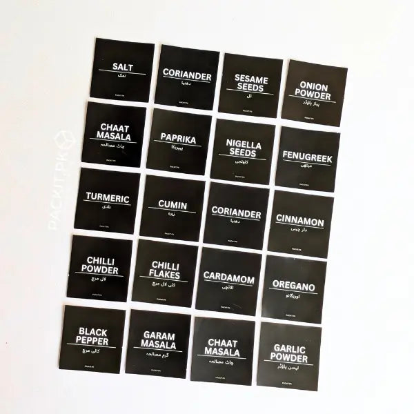 Kitchen Labels - Ingredients Stickers