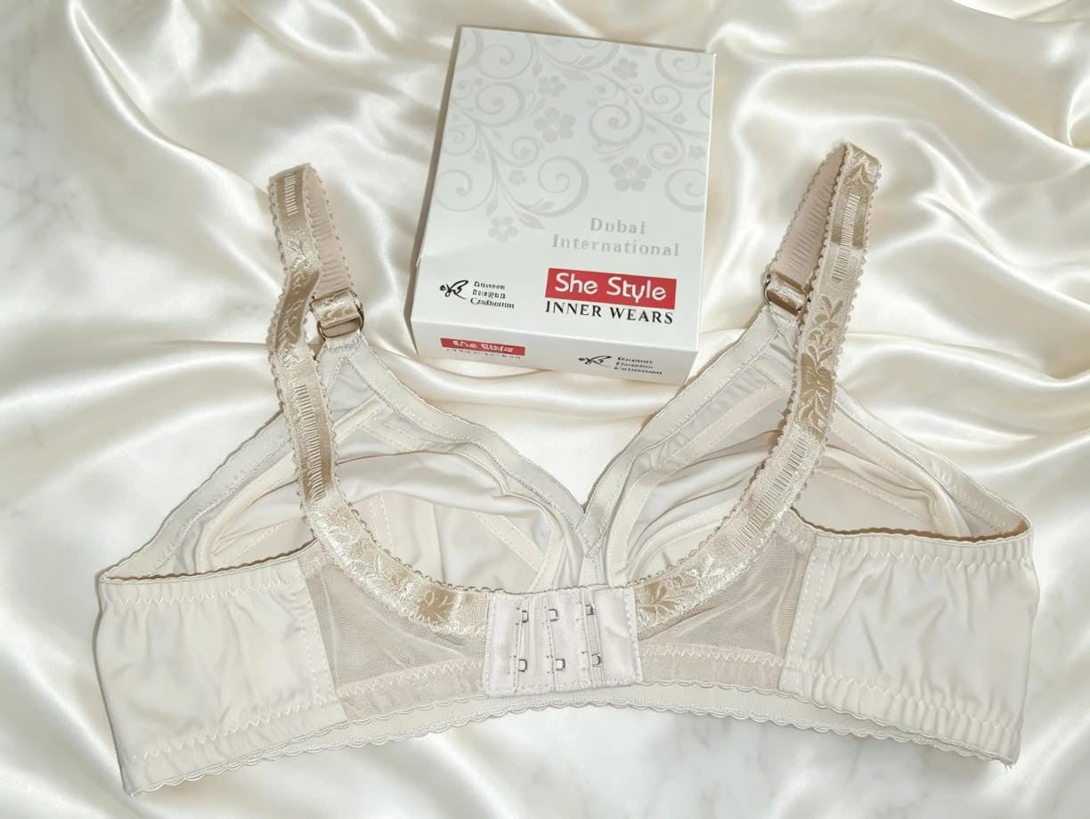 Gold Deluxe Cotton Full Coverage Non Padded Bra Box Packing Size Available 32 TO 42