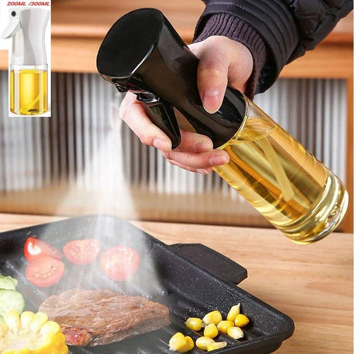 200ml Oil Spray Bottle Kitchen BBQ Cooking Olive Oil Dispenser Camping Baking Empty Vinegar Soy Sauce Sprayer Containers
