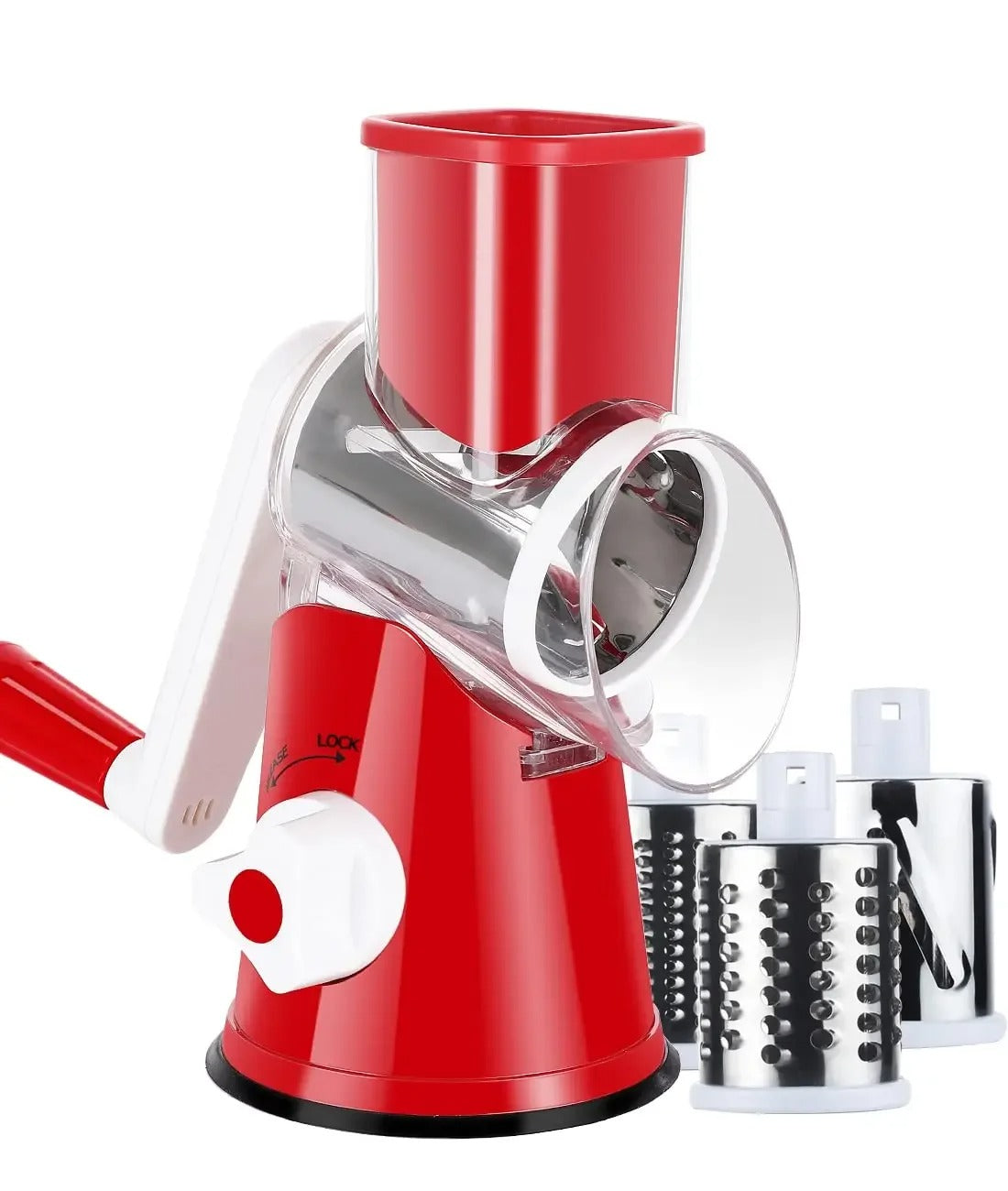 3 in 1 Manual Tabletop Drum Grater