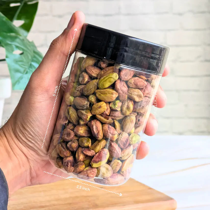 Round Plastic Jar - 370ml