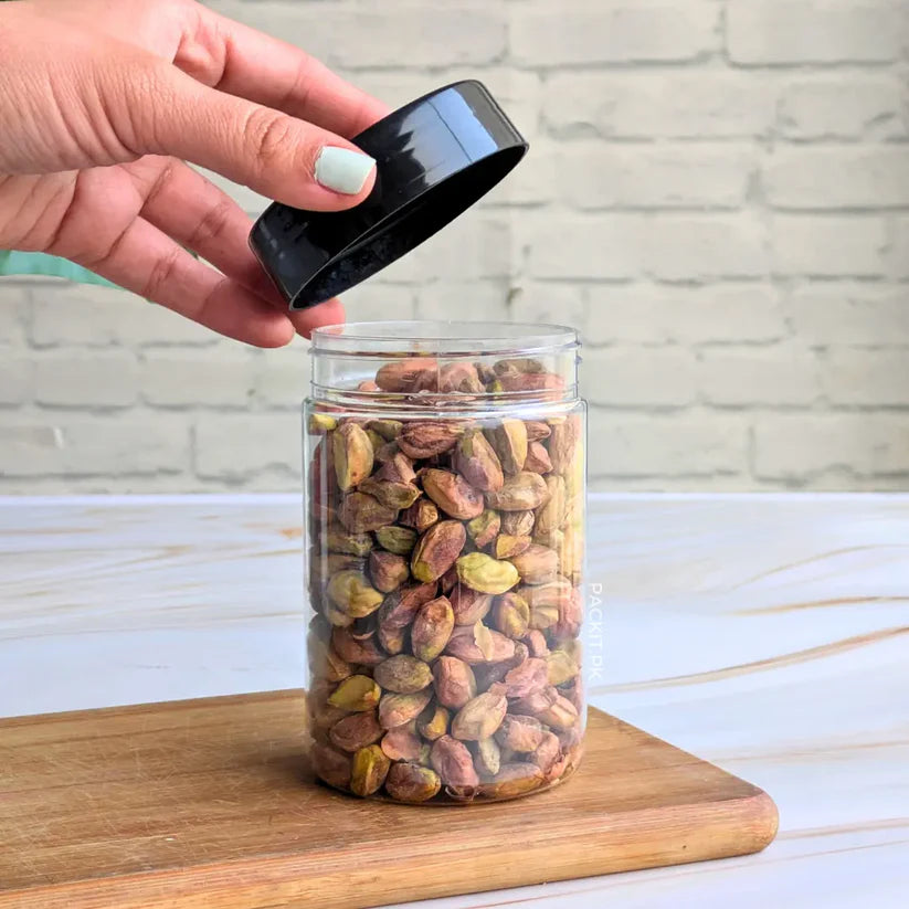 Round Plastic Jar - 370ml